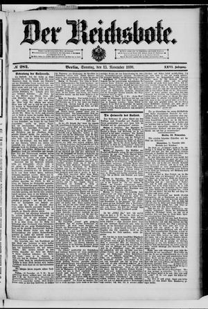 Der Reichsbote vom 13.11.1898