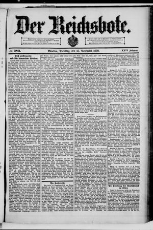 Der Reichsbote vom 15.11.1898