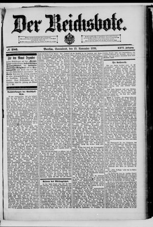 Der Reichsbote vom 19.11.1898
