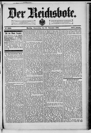 Der Reichsbote vom 24.11.1898