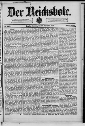 Der Reichsbote vom 27.11.1898