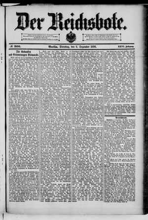 Der Reichsbote vom 06.12.1898