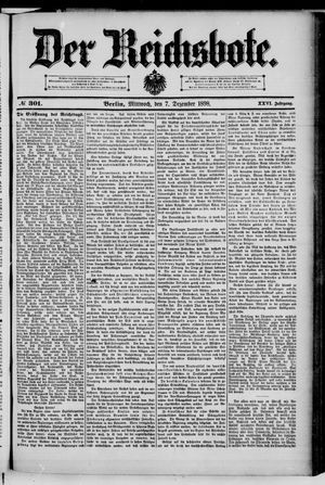 Der Reichsbote vom 07.12.1898