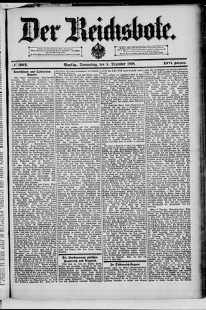 Der Reichsbote vom 08.12.1898