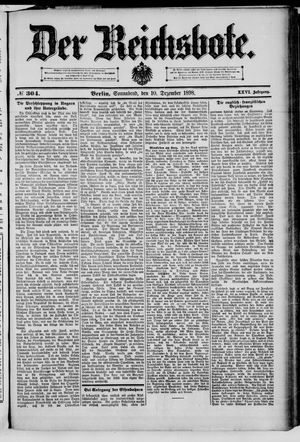Der Reichsbote vom 10.12.1898