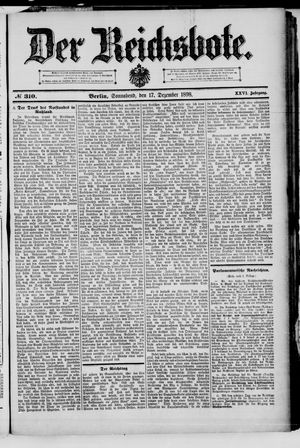 Der Reichsbote vom 17.12.1898