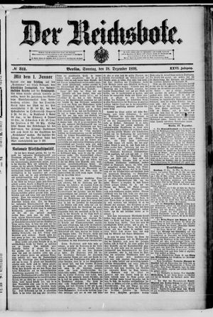 Der Reichsbote on Dec 18, 1898