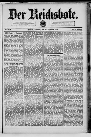 Der Reichsbote on Dec 20, 1898