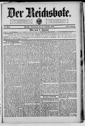 Der Reichsbote on Dec 22, 1898