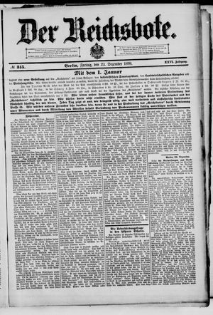 Der Reichsbote vom 23.12.1898