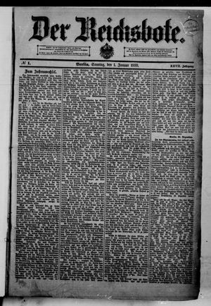 Der Reichsbote on Jan 1, 1899