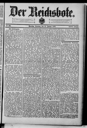 Der Reichsbote on Jan 15, 1899