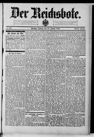 Der Reichsbote on Jan 20, 1899