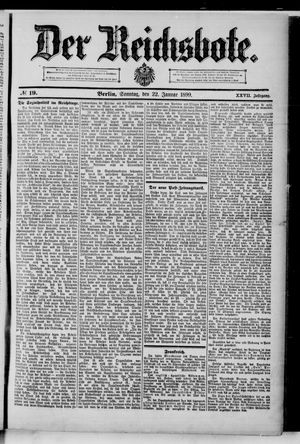 Der Reichsbote on Jan 22, 1899