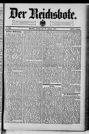 Der Reichsbote on Jan 27, 1899