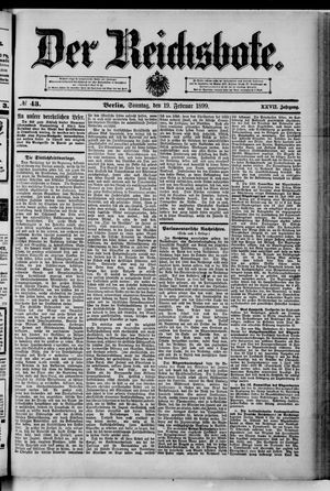 Der Reichsbote vom 19.02.1899