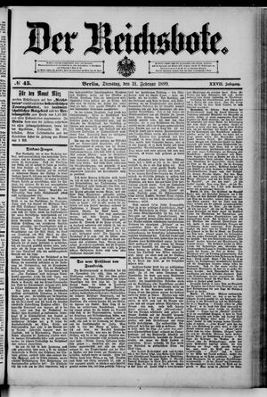 Der Reichsbote on Feb 21, 1899