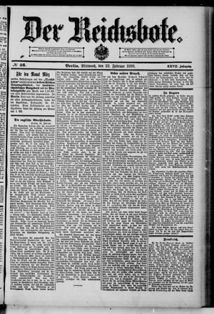 Der Reichsbote on Feb 22, 1899
