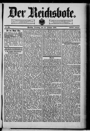 Der Reichsbote vom 28.02.1899