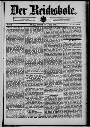 Der Reichsbote on Mar 1, 1899