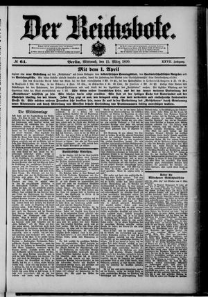Der Reichsbote on Mar 15, 1899