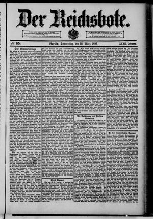 Der Reichsbote on Mar 16, 1899
