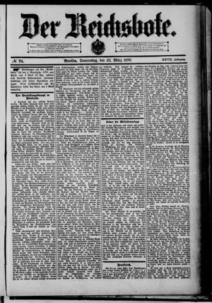 Der Reichsbote vom 23.03.1899