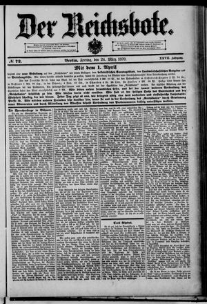 Der Reichsbote on Mar 24, 1899
