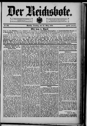 Der Reichsbote on Mar 28, 1899
