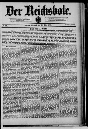 Der Reichsbote on Mar 29, 1899