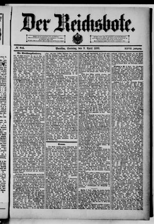 Der Reichsbote on Apr 9, 1899