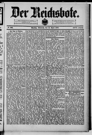 Der Reichsbote on Apr 12, 1899