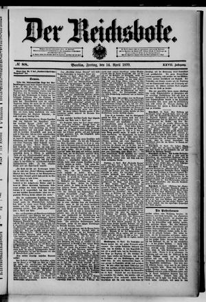 Der Reichsbote on Apr 14, 1899
