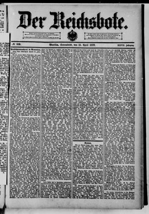 Der Reichsbote vom 15.04.1899