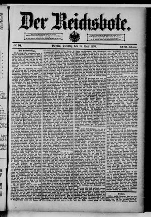 Der Reichsbote vom 18.04.1899