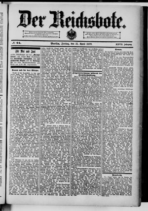 Der Reichsbote vom 21.04.1899