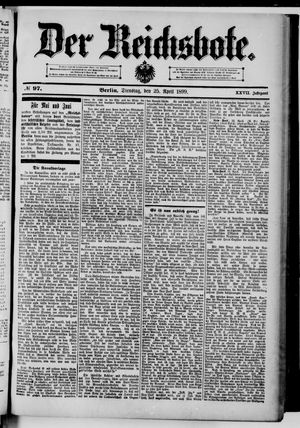 Der Reichsbote on Apr 25, 1899