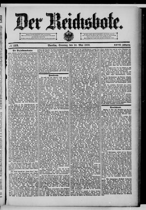 Der Reichsbote vom 14.05.1899