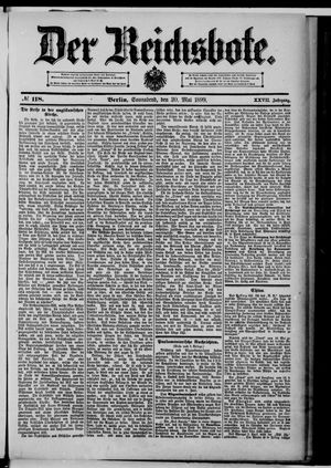 Der Reichsbote on May 20, 1899