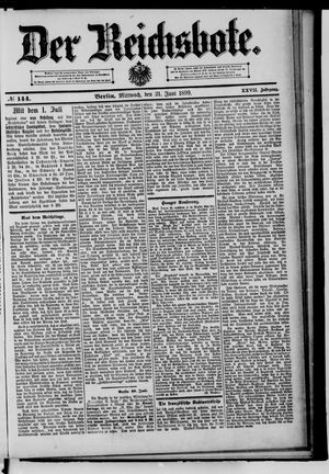 Der Reichsbote on Jun 21, 1899