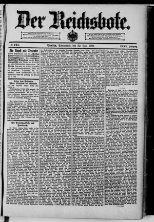 Der Reichsbote vom 22.07.1899