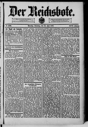 Der Reichsbote vom 25.07.1899