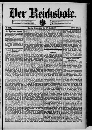 Der Reichsbote vom 27.07.1899