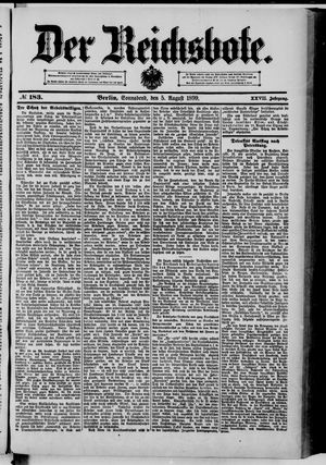 Der Reichsbote vom 05.08.1899