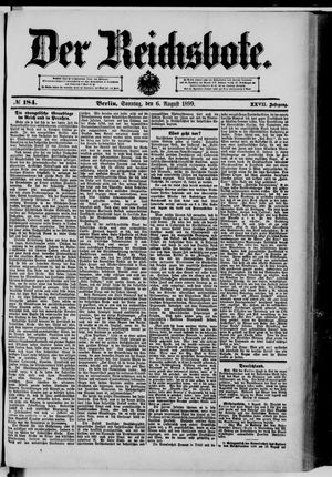 Der Reichsbote vom 06.08.1899