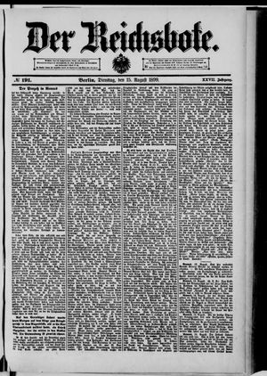 Der Reichsbote vom 15.08.1899