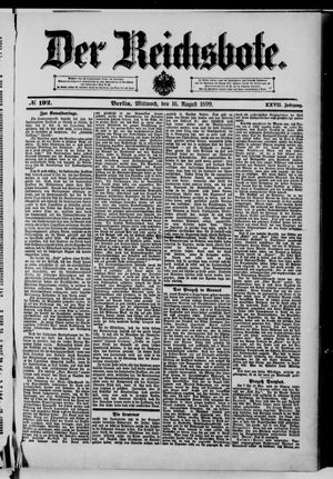 Der Reichsbote vom 16.08.1899
