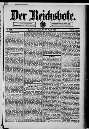 Der Reichsbote vom 19.08.1899