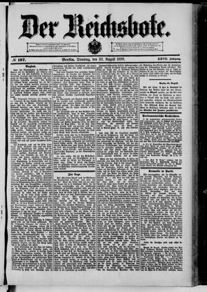 Der Reichsbote vom 22.08.1899