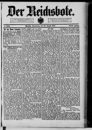 Der Reichsbote vom 24.08.1899